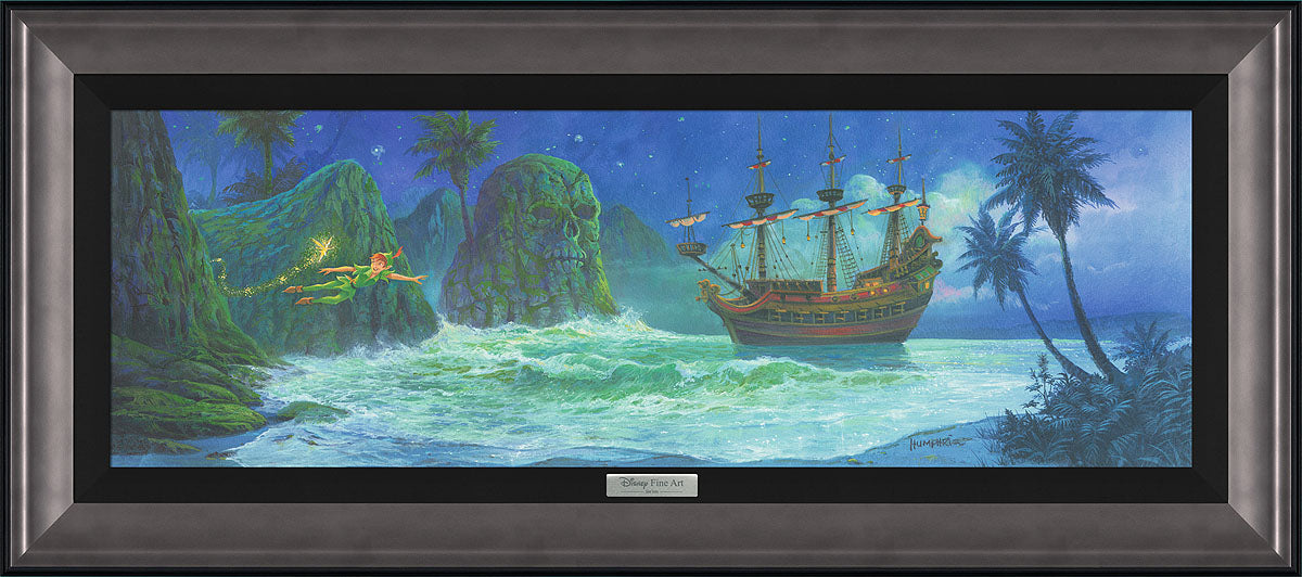 Michael Humphries Disney "C'mon Tink! No Time to Waste!" Limited Edition Canvas Giclee