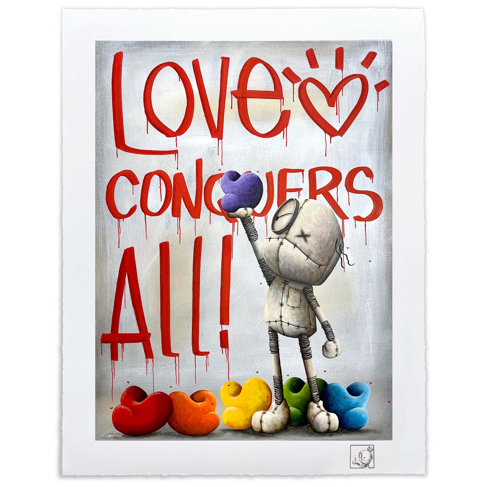 Fabio Napoleoni "Love Conquers All" Limited Edition Paper Giclee