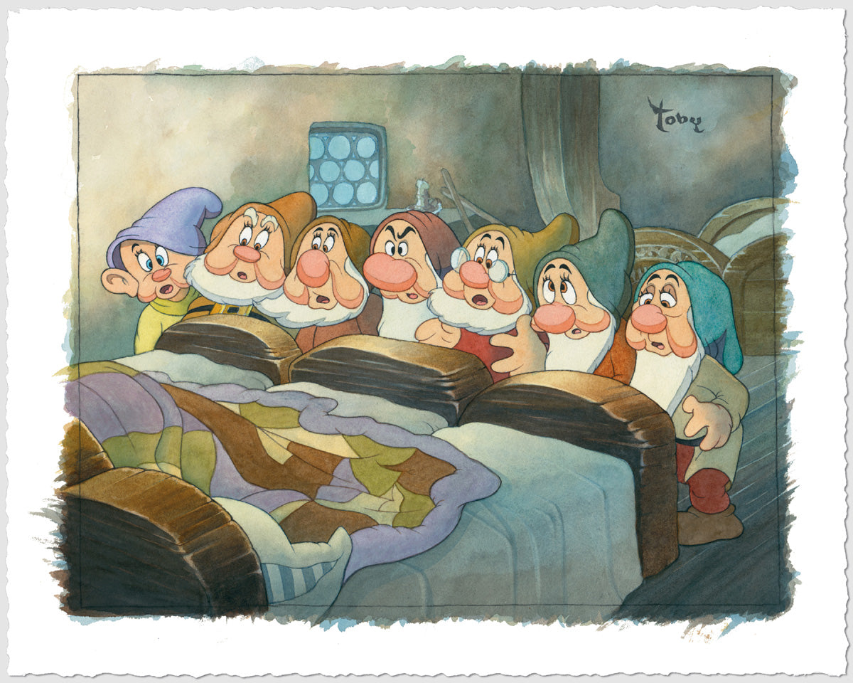 Toby Bluth Disney "Is She Asleep?" Limited Edition Paper Giclee
