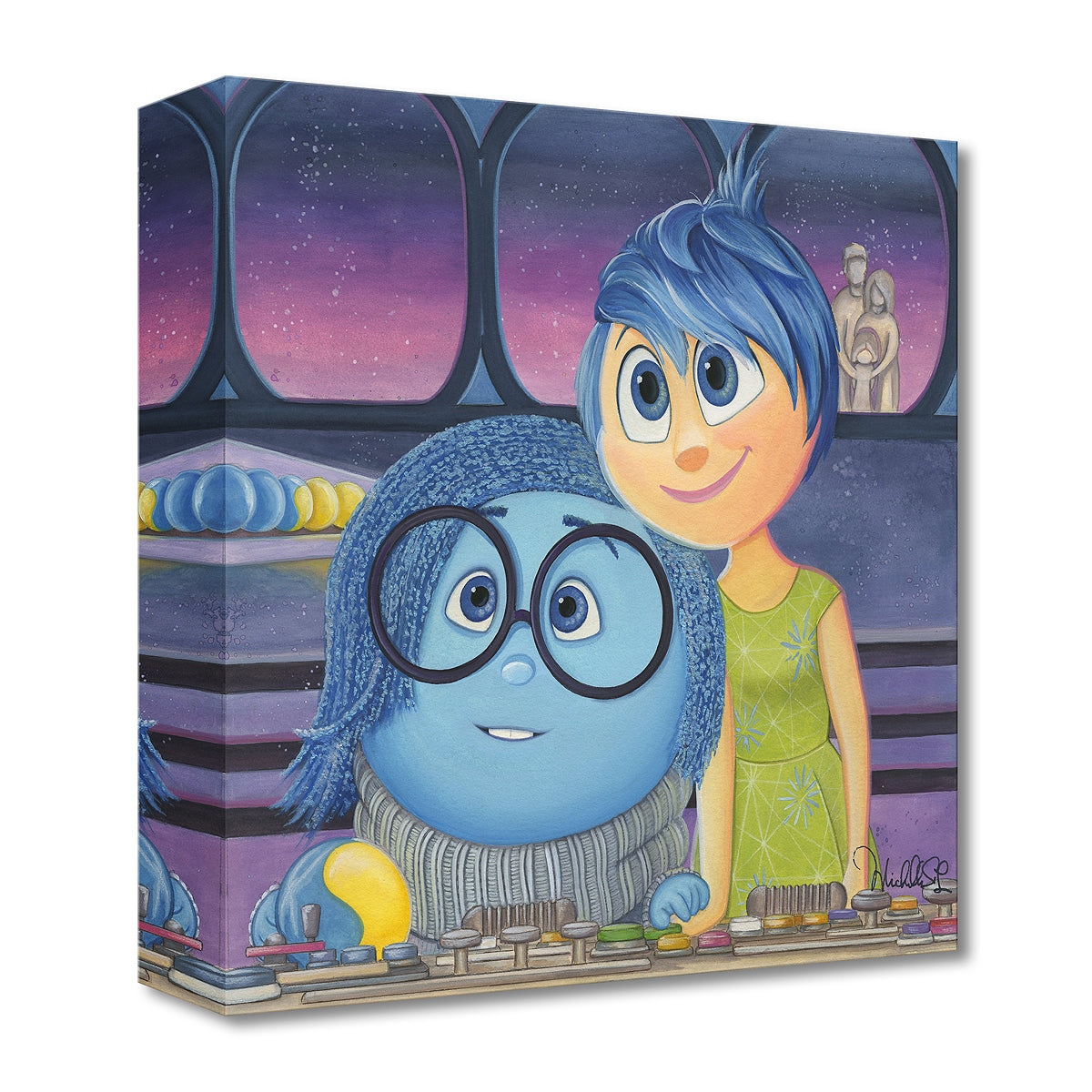 Michelle St. Laurent Disney Joy and Sadness Limited Edition Canvas Giclee