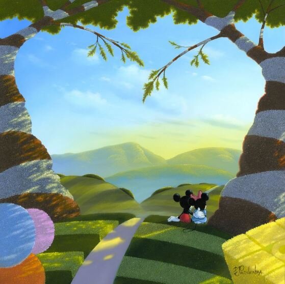 Michael Provenza Disney "Love's Path" Limited Edition Canvas Giclee
