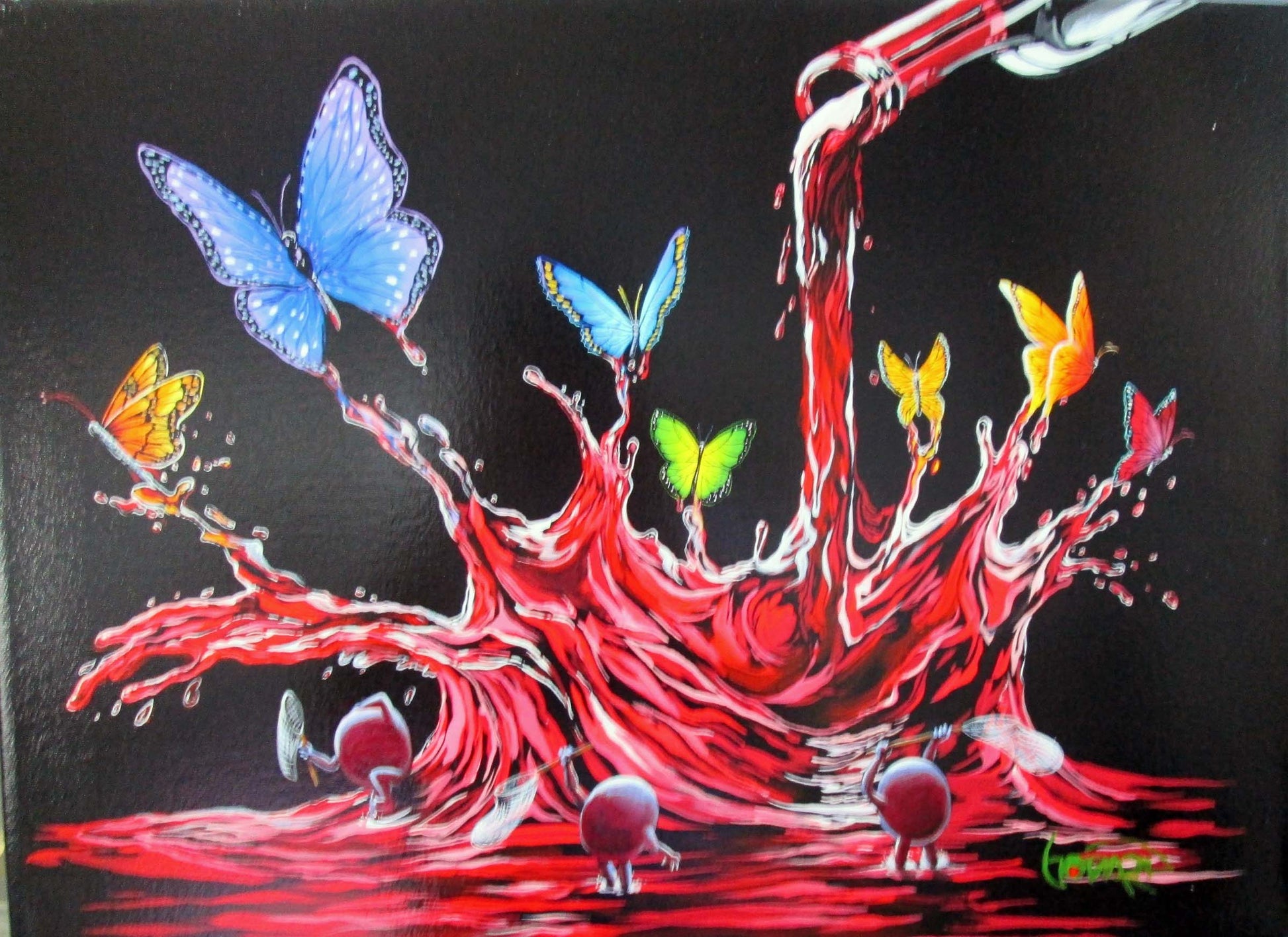 Michael Godard "Butterfly Dreams" Limited Edition Mixed Media and Canvas