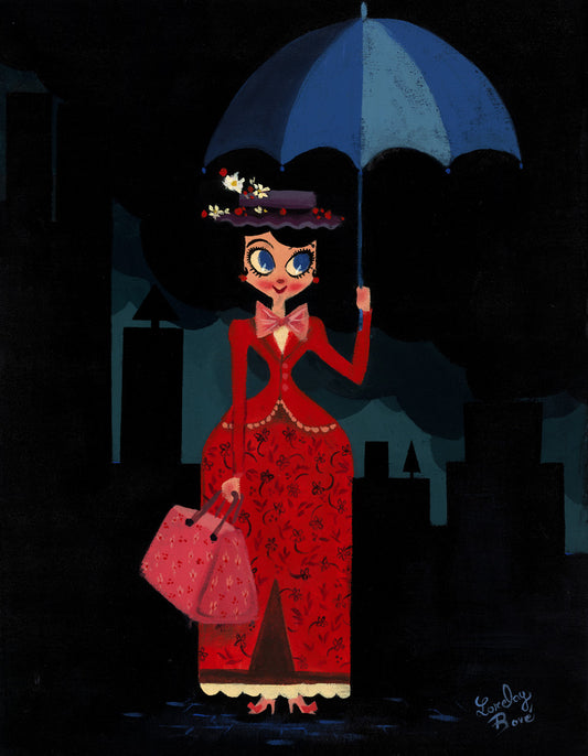 Lorelay Bové Disney "Mary's Umbrella" Limited Edition Canvas Giclee