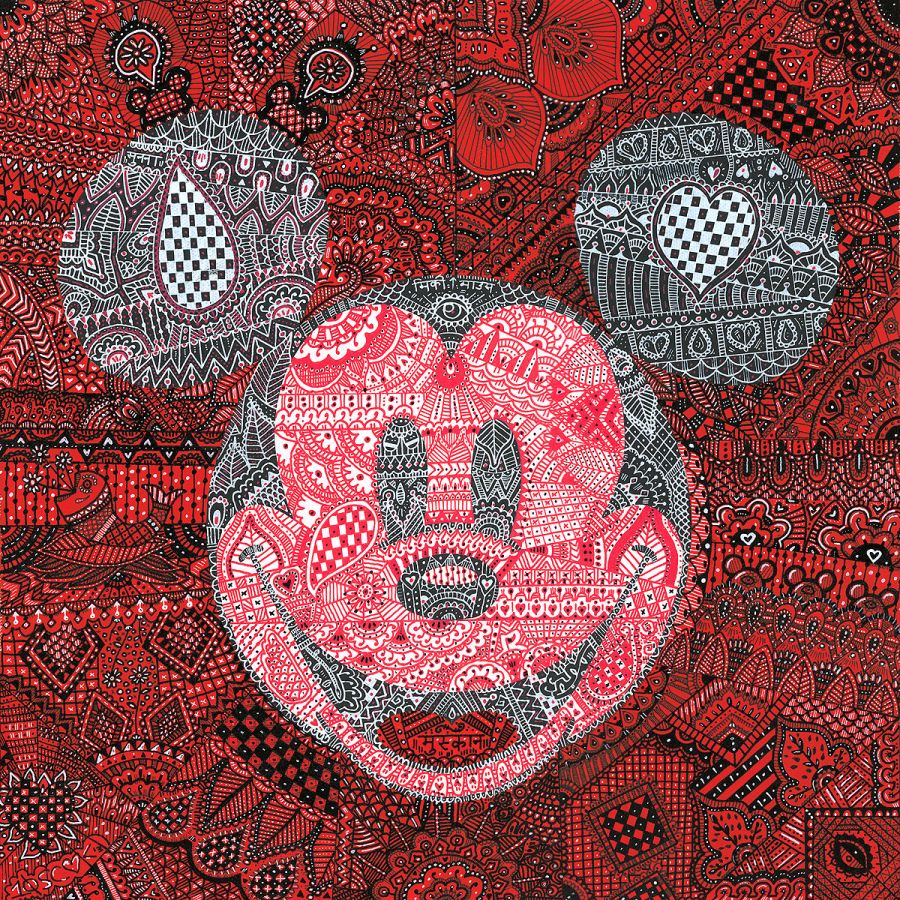 Tennessee Loveless Disney MeHandi Mickey Limited Edition Canvas Giclee