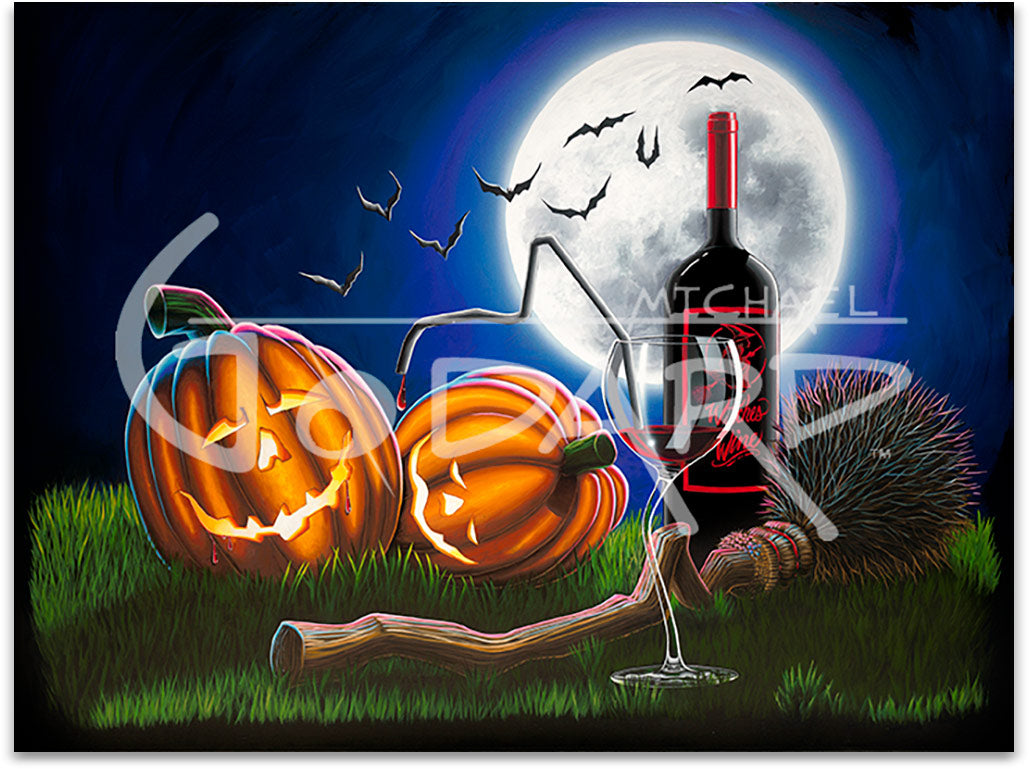 Michael Godard Drunken Pumpkins Limited Edition Canvas Giclee