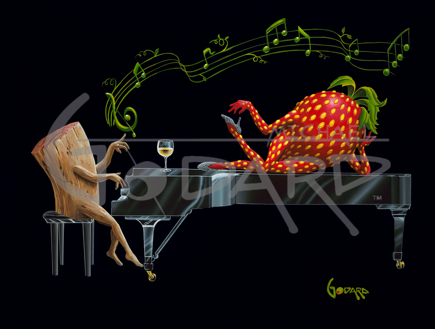 Michael Godard "Strawberry Jams" Limited Edition Canvas Giclee
