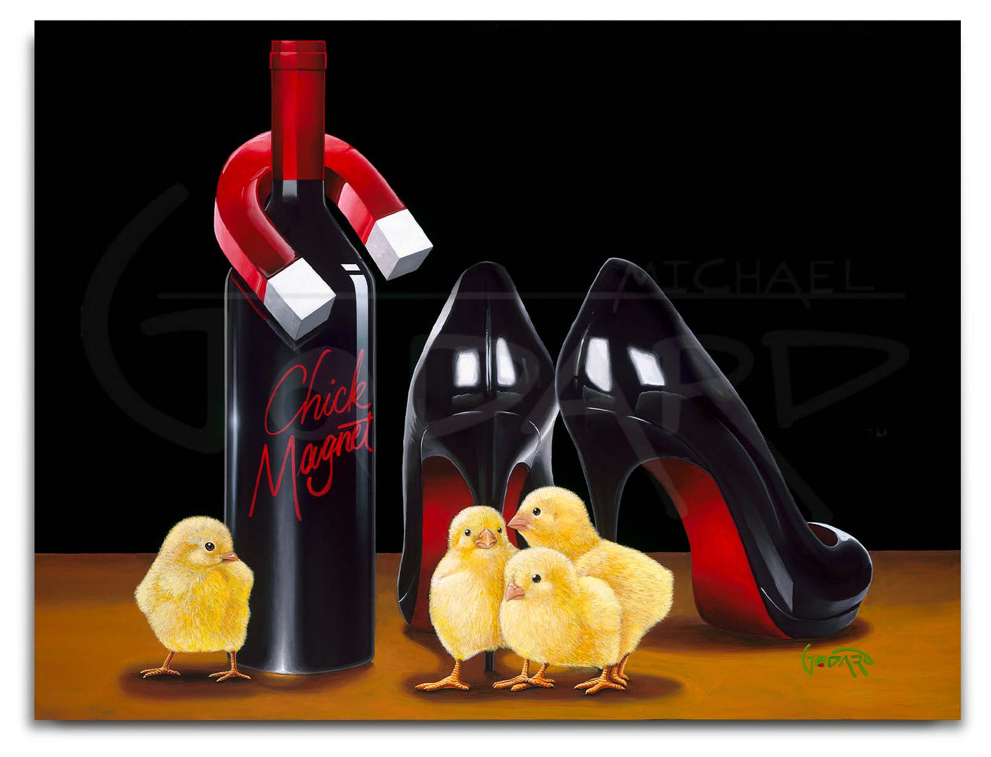 Michael Godard "Chick Magnet" Limited Edition Canvas Giclee