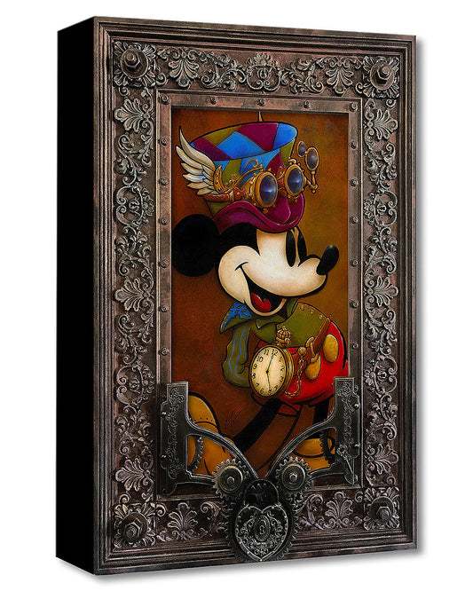 Krystiano Dacosta Disney "Mickey Through the Gears" Limited Edition Canvas Giclee