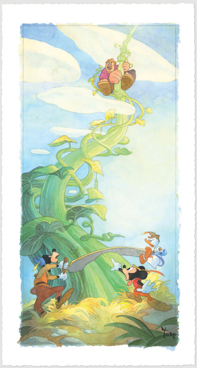 Toby Bluth Disney Mickey and the Beanstalk Limited Edition Paper Giclee