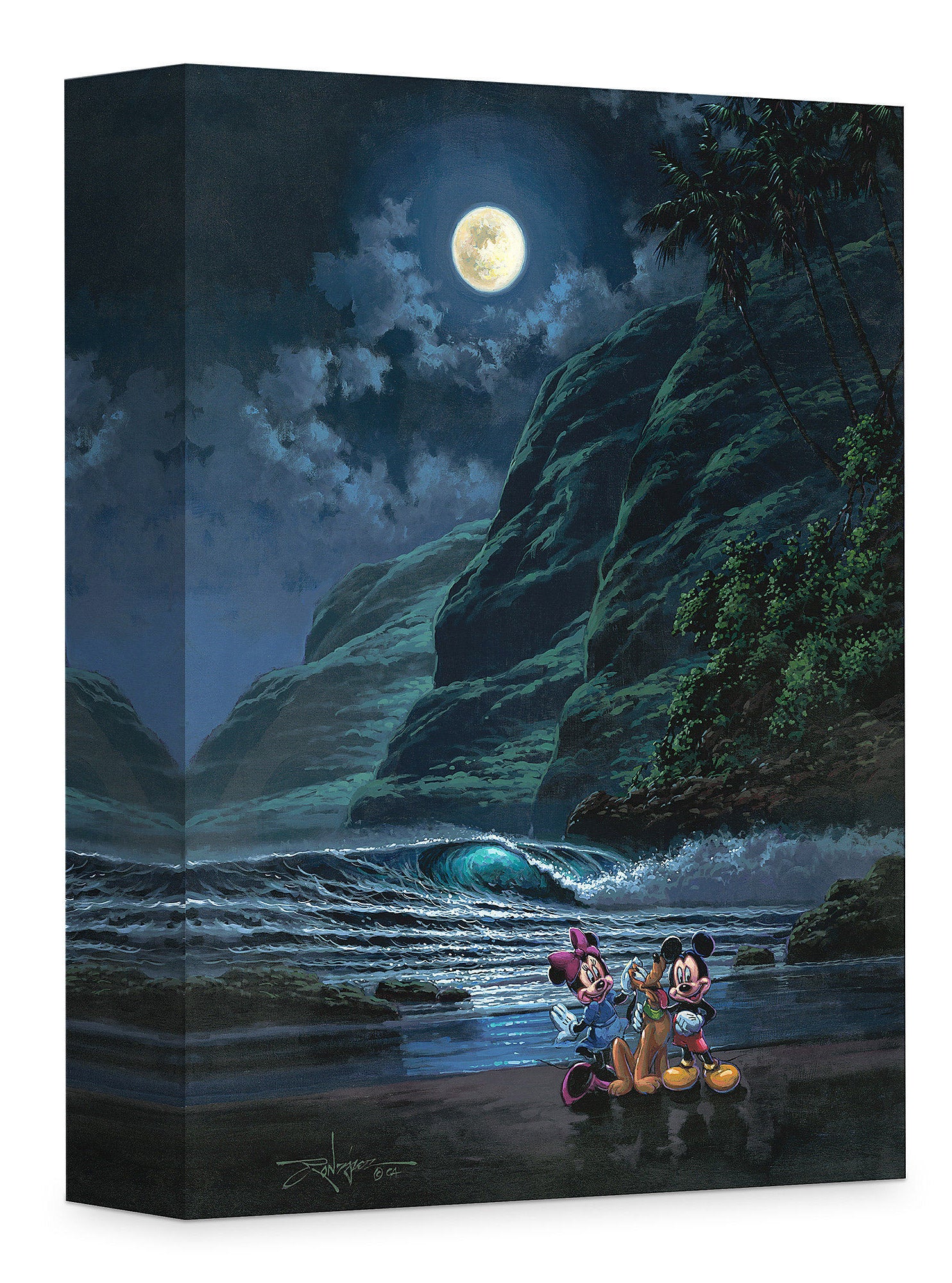 Rodel Gonzalez Disney Moonlit Portrait Limited Edition Canvas Giclee