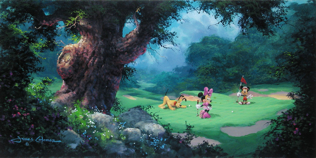James Coleman Disney On the Green Limited Edition Canvas Giclee