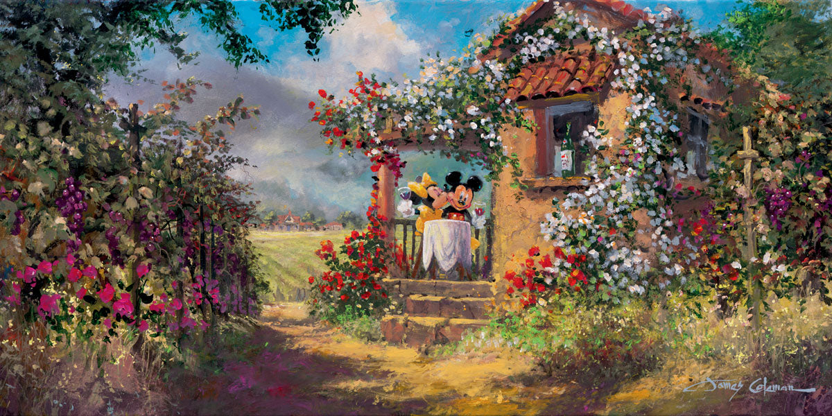 James Coleman Disney "Our Old Familiar Place" Limited Edition Canvas Giclee