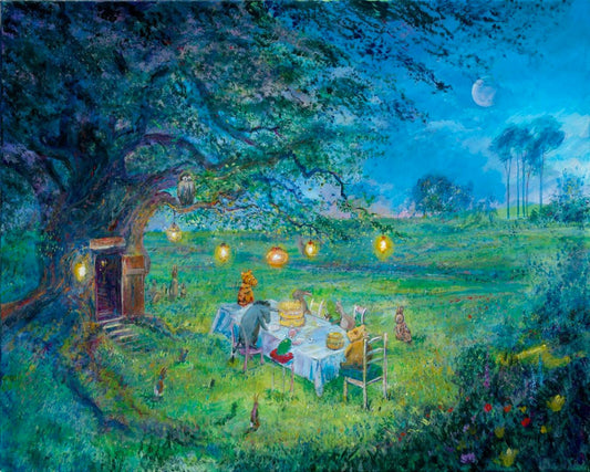 Harrison Ellenshaw Disney "Pooh's Garden Party" Limited Edition Canvas Giclee