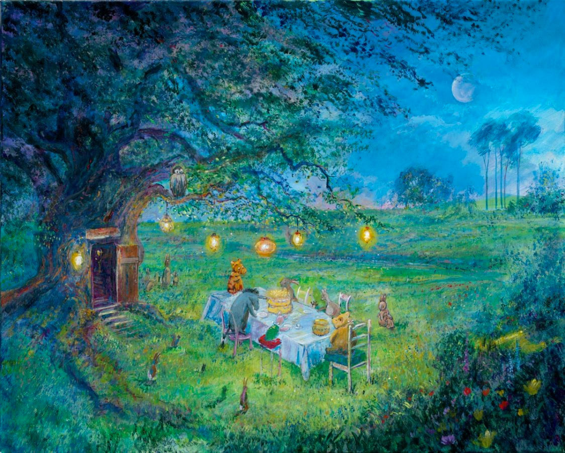 Harrison Ellenshaw Disney Pooh's Garden Party Limited Edition Canvas Giclee