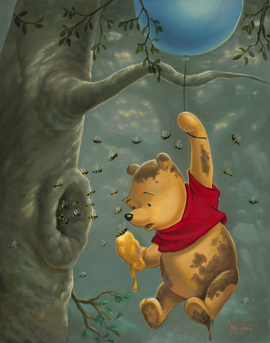 Jared Franco Disney "Pooh's Sticky Situation" Limited Edition Canvas Giclee