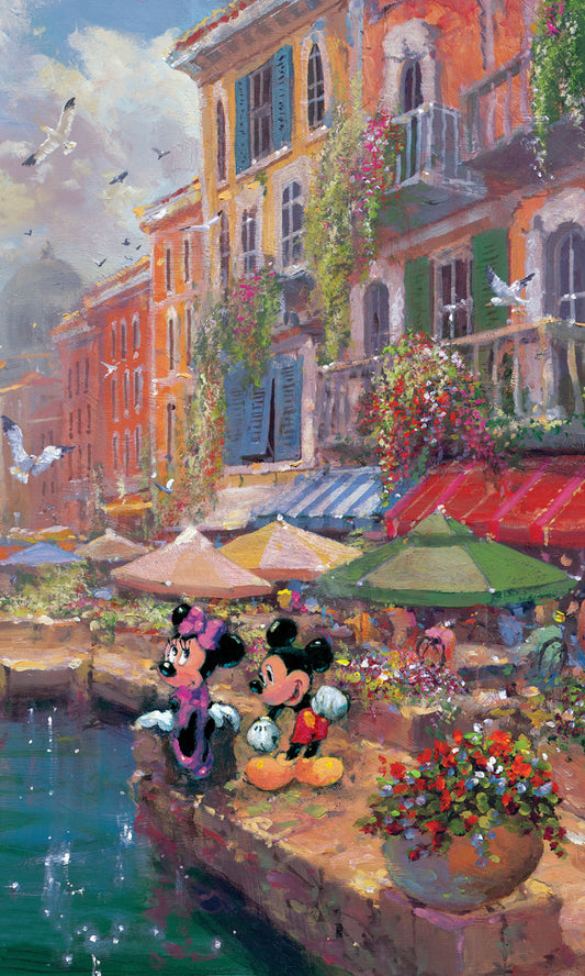 James Coleman Disney "Romance on the Riviera" Limited Edition Canvas Giclee