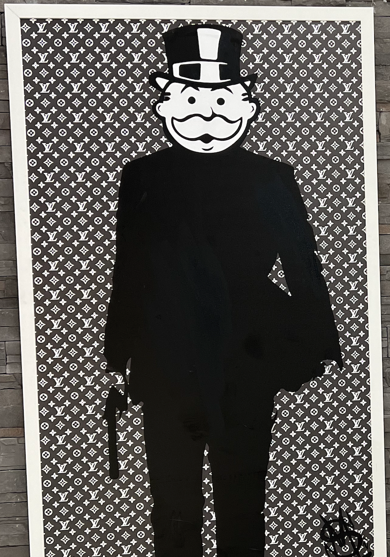 Sinister Monopoly "Louis" (Black and White) Highlighted Paper Giclee