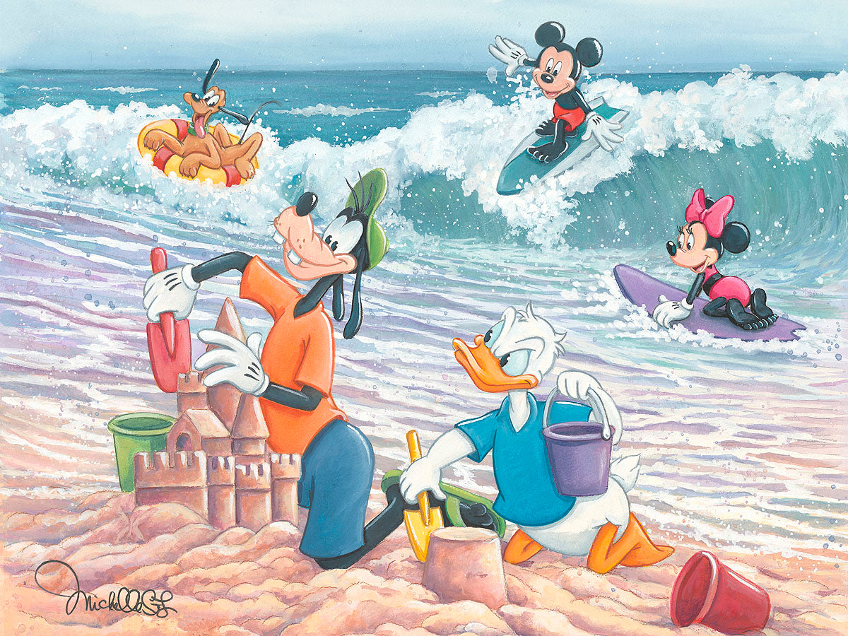 Michelle St. Laurent Disney "Sand Castles" Limited Edition Canvas Giclee