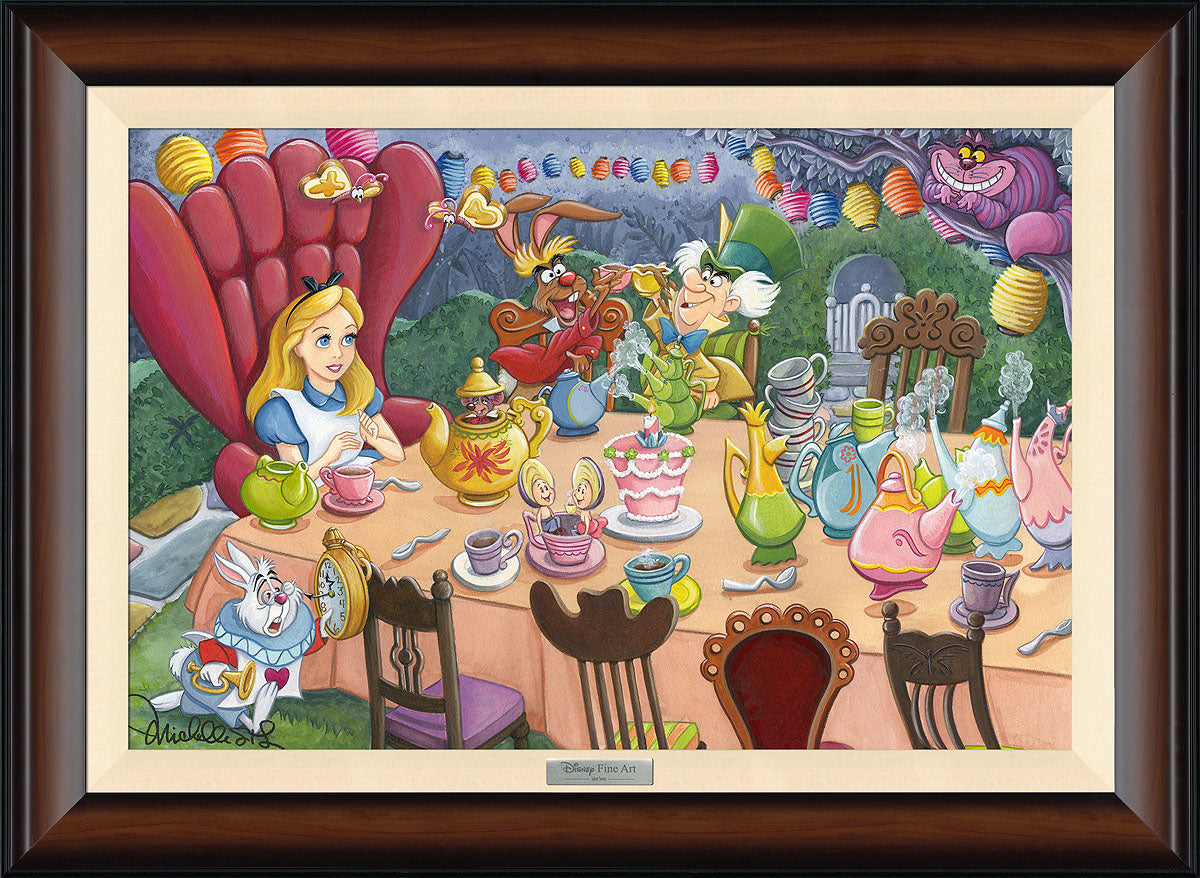 Michelle St. Laurent Disney "Tea Time in Wonderland" Limited Edition Canvas Giclee