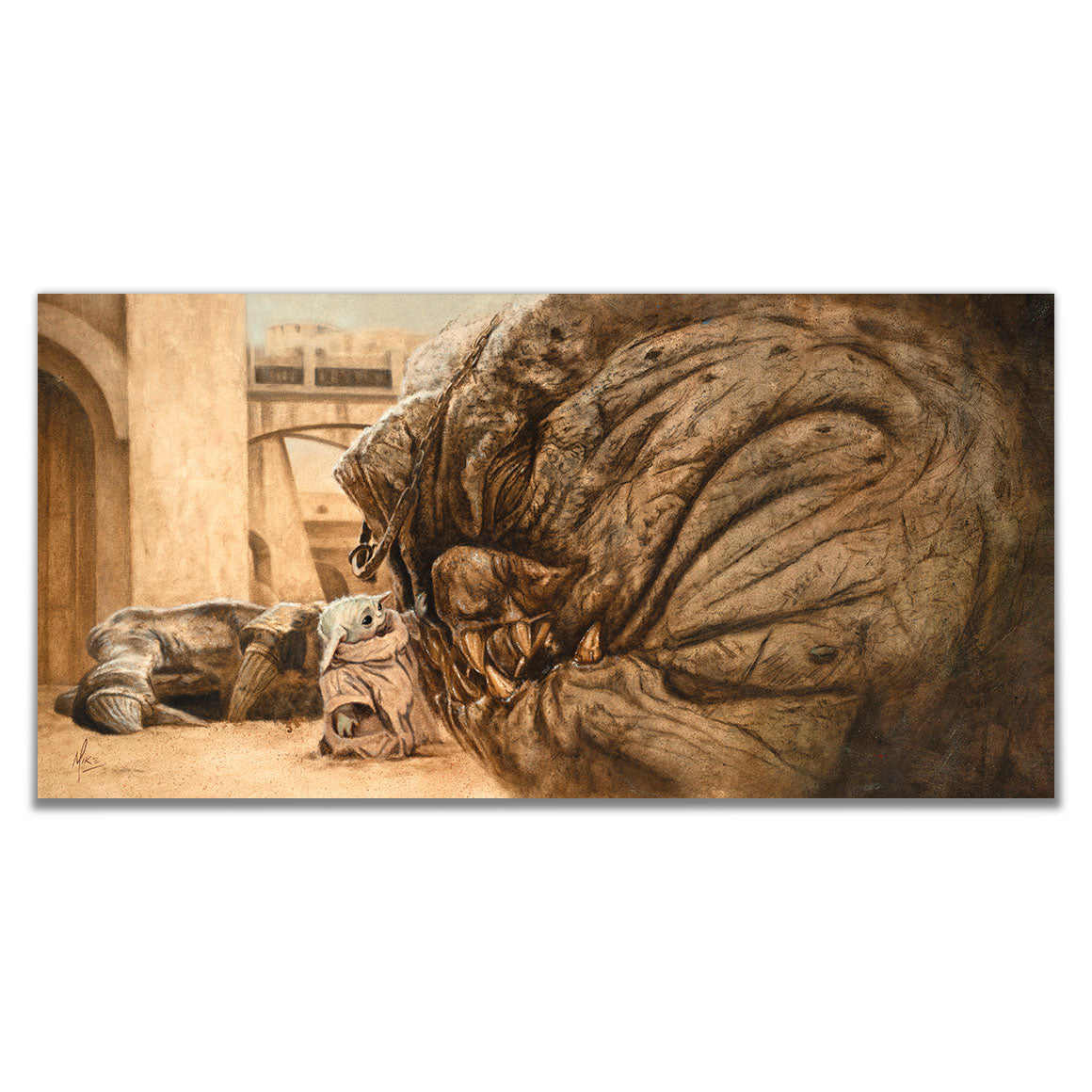 Mike Kupka Star Wars "Calming Touch" Limited Edition Canvas Giclee