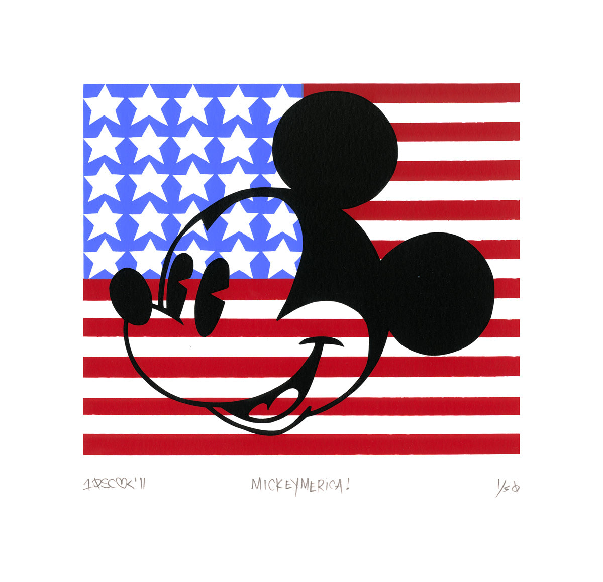 Tennessee Loveless Disney "Mickeymerica" Limited Edition Serigraph on Paper