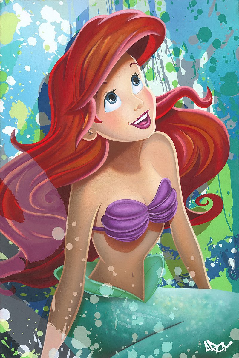 Arcy Disney "The Little Mermaid" Limited Edition Canvas Giclee