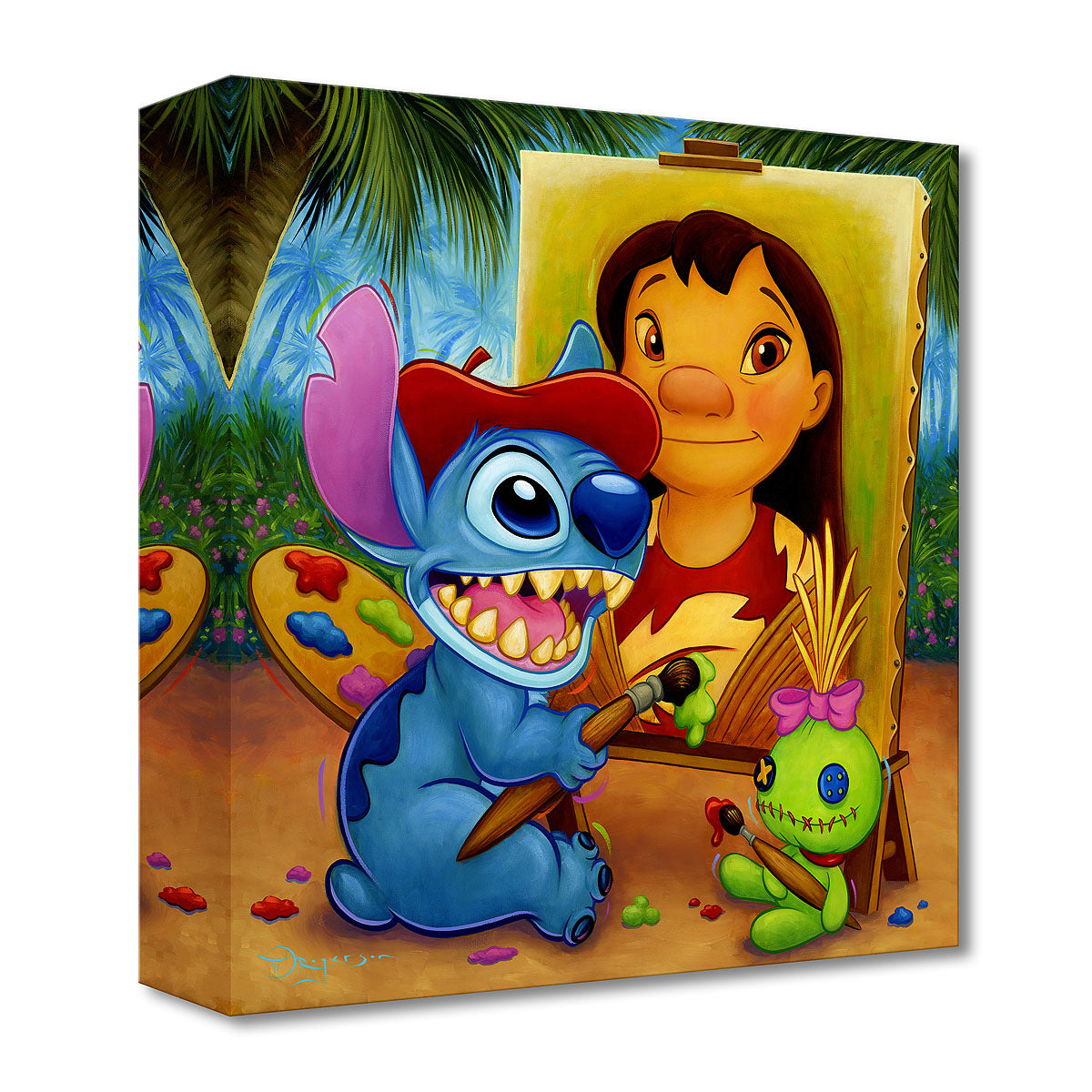 Tim Rogerson Disney The Mona Lilo Limited Edition Canvas Giclee