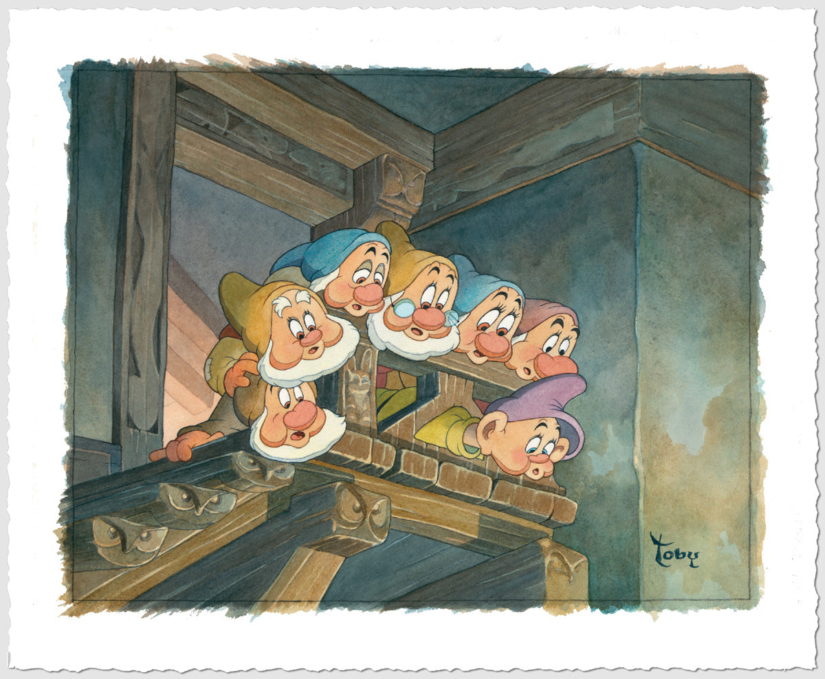 Toby Bluth Disney "Top of the Stairs" Limited Edition Paper Giclee