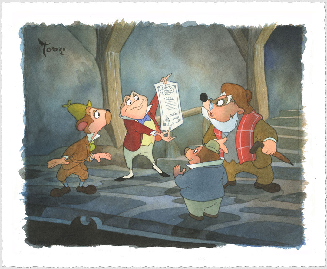 Toby Bluth Disney Triumphant Mr. Toad Limited Edition Paper Giclee