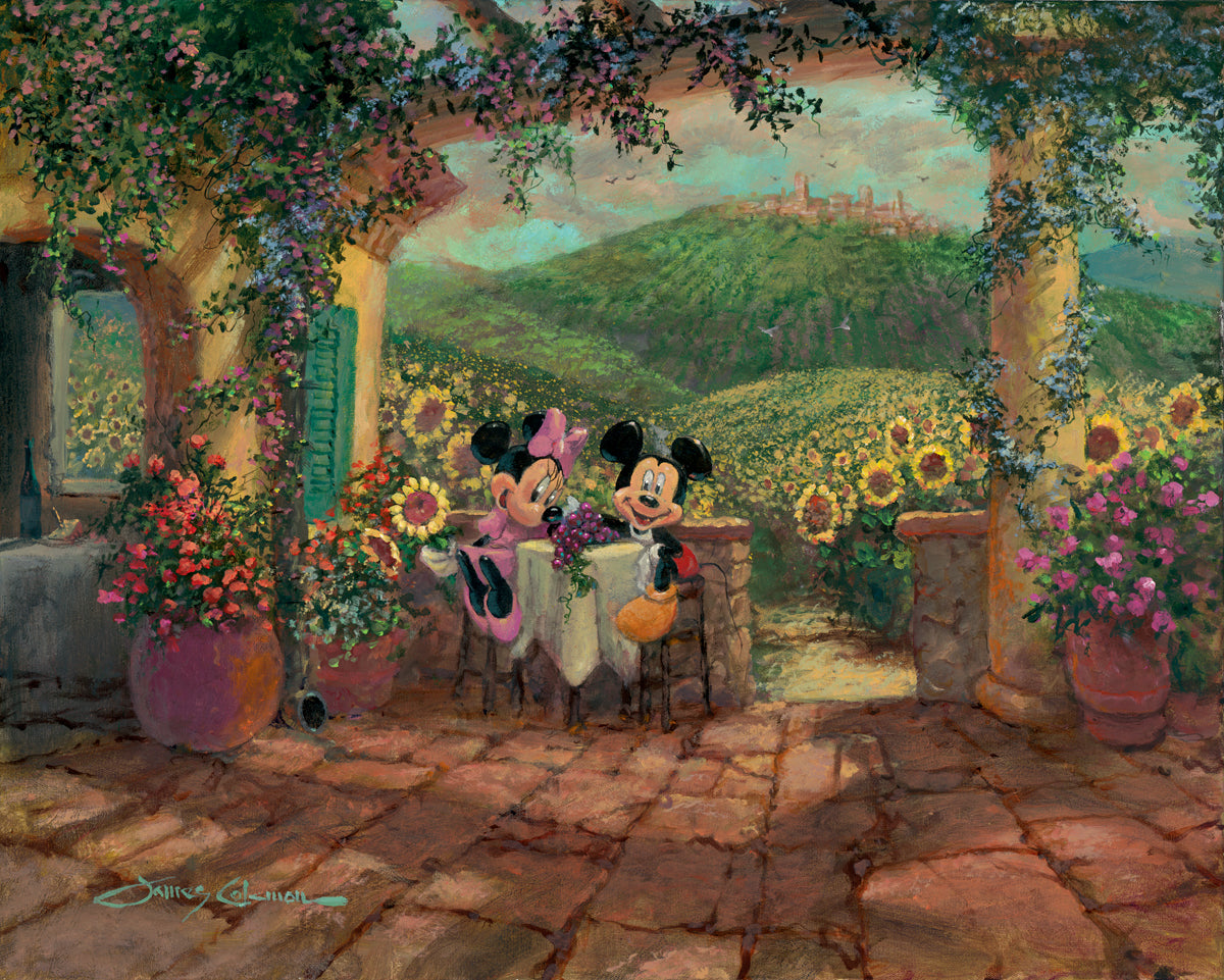 James Coleman Disney "Tuscan Love" Limited Edition Canvas Giclee