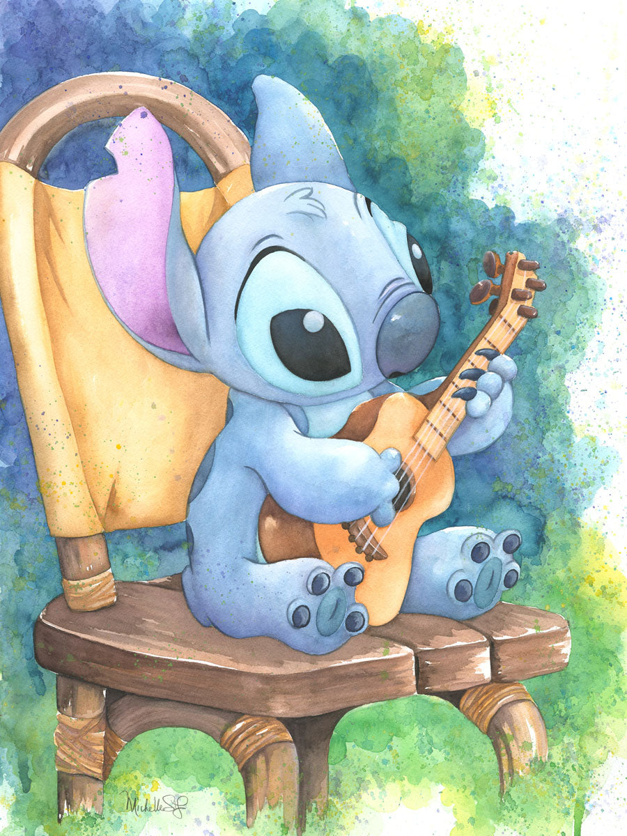 Michelle St. Laurent Disney Ukulele Solo Limited Edition Canvas Giclee