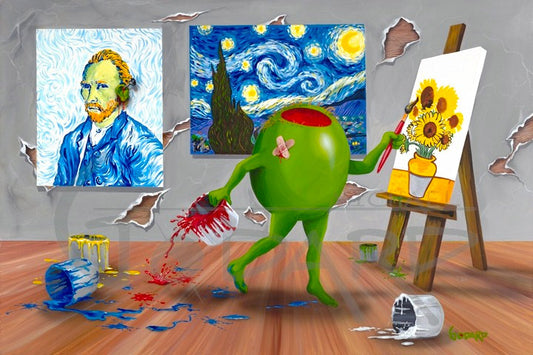 Michael Godard "Van Gogh" Limited Edition Canvas Giclee