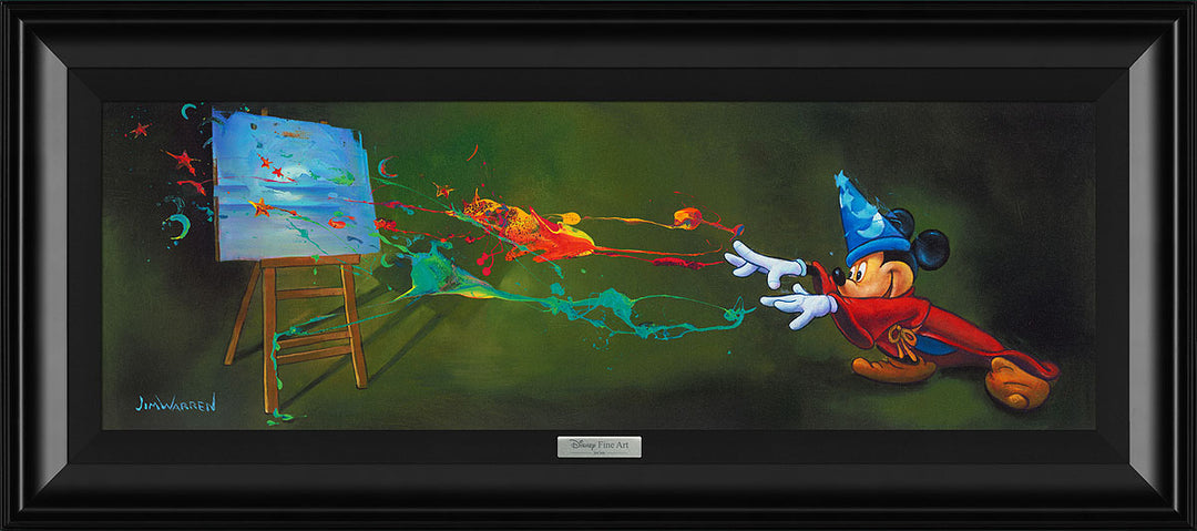 Jim Warren Disney Sorcerer Paints the Magic Limited Edition Canvas Giclee