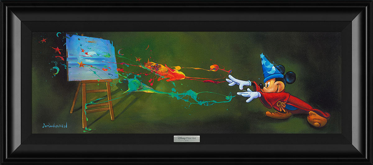Jim Warren Disney Sorcerer Paints the Magic Limited Edition Canvas Giclee