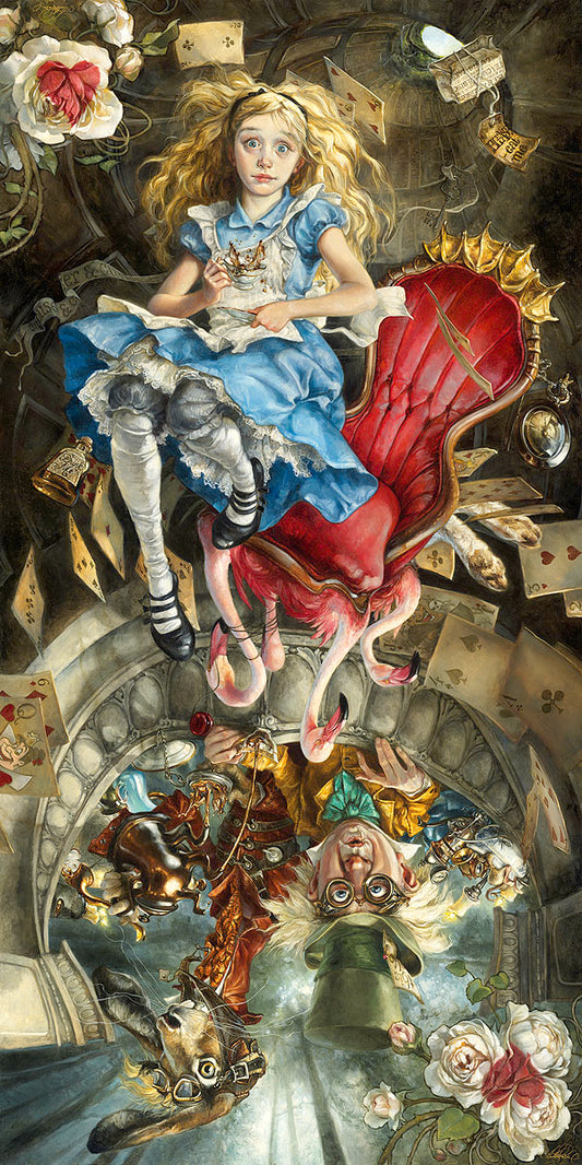 Heather Edwards Disney "We're All Mad Here" Limited Edition Paper Giclee