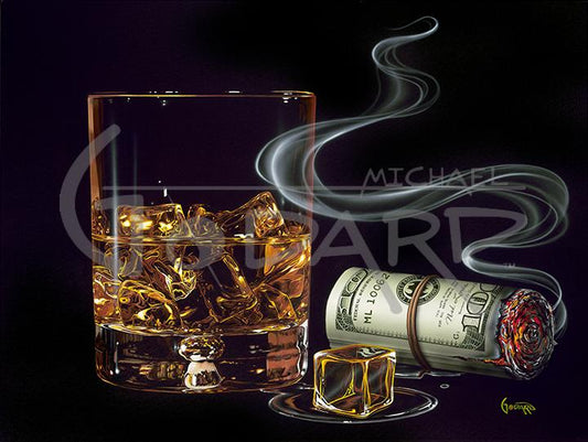 Michael Godard "Whiskey Rock & Roll" Limited Edition Canvas Giclee