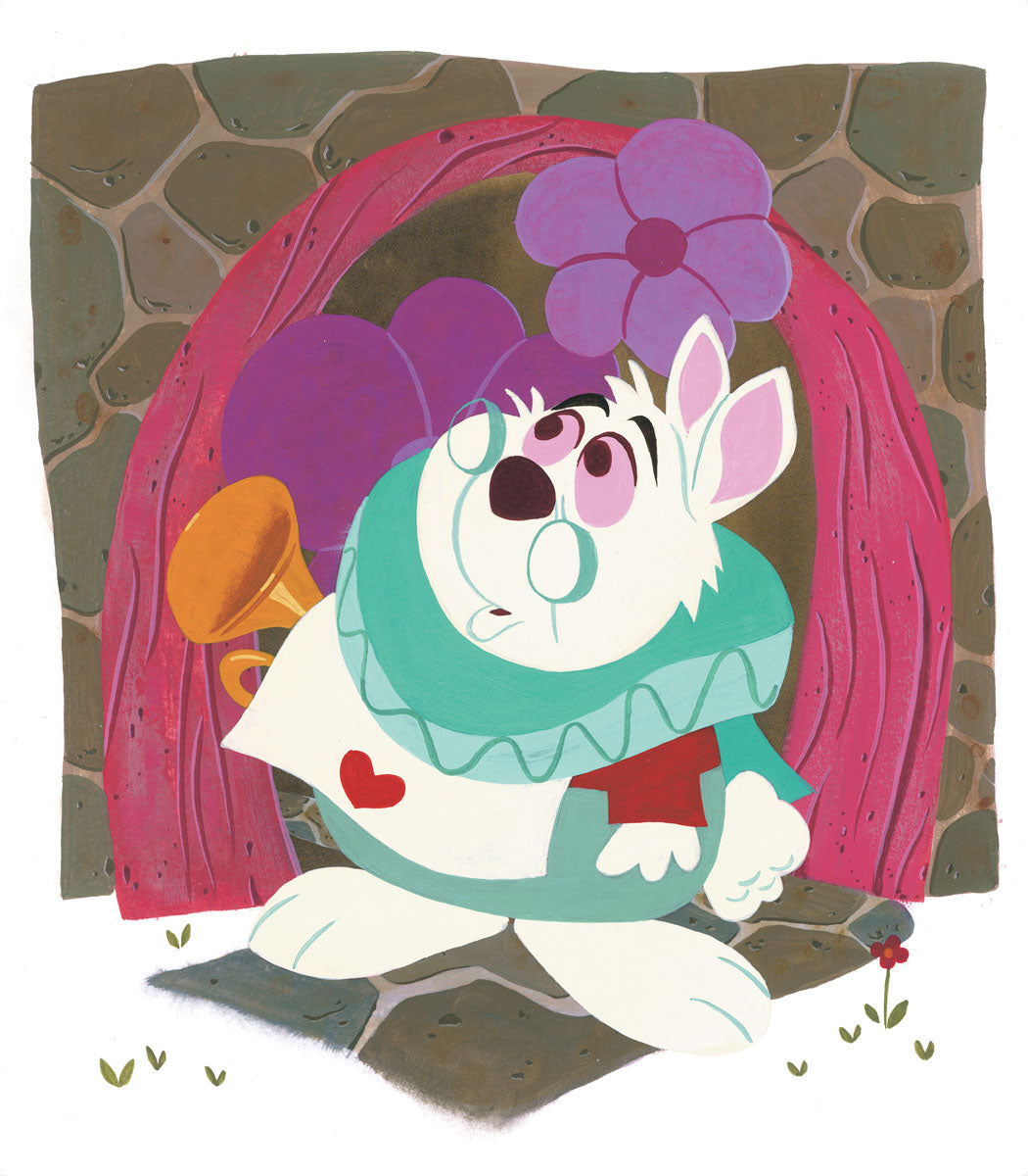 Daniel Arriaga Disney White Rabbit Limited Edition Canvas Giclee
