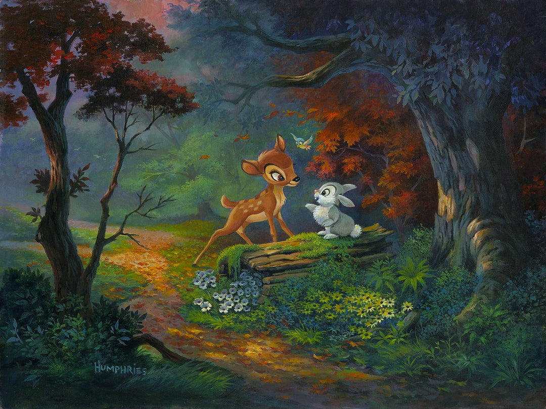 Michael Humphries Disney A Friendship Blossoms Limited Edition Canvas Giclee