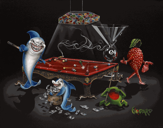 Michael Godard "Pool Shark 3" Limited Edition Canvas Giclee