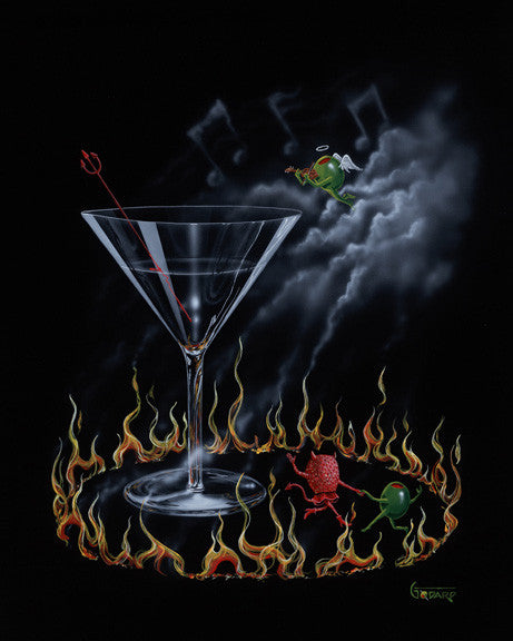 Michael Godard Dancing with the Devil Limited Edition Canvas Giclee