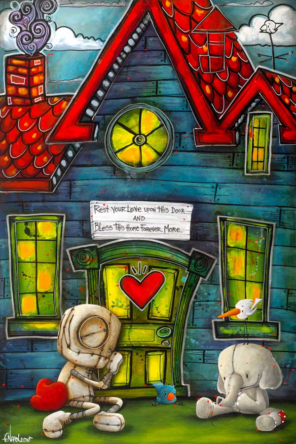 Fabio Napoleoni Your Love is my Home Limited Edition Canvas Giclee