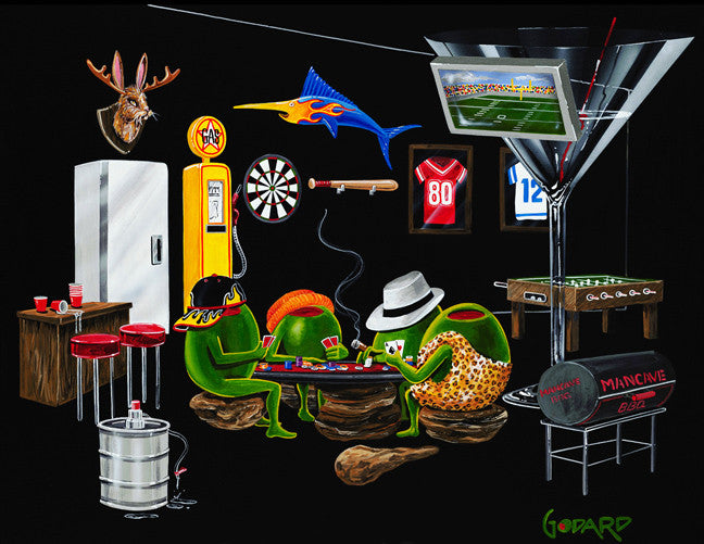 Michael Godard "Man Cave" Limited Edition Canvas Giclee
