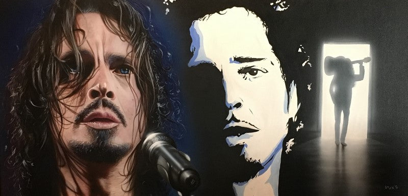 Stickman "Heaven Send Hell Away" (Chris Cornell) Limited Edition Canvas Giclee