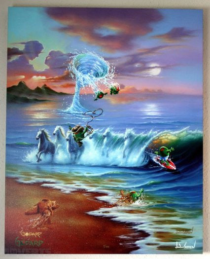 Michael Godard Commotion in the Ocean Limited Edition Canvas Giclee