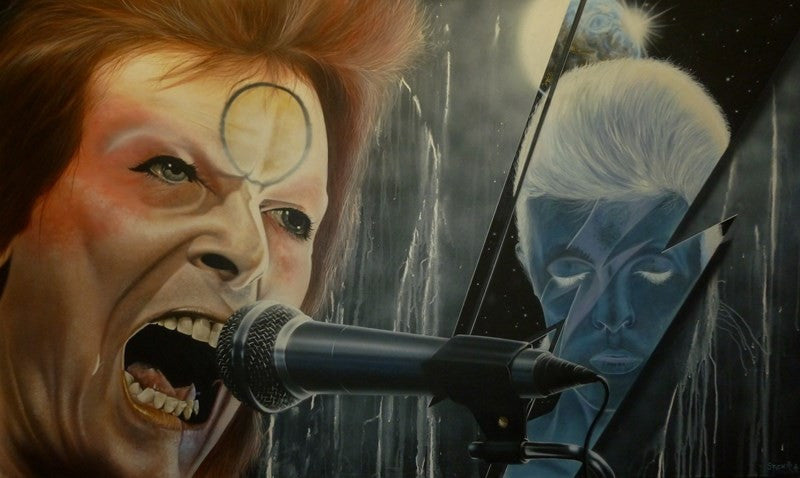 Stickman Ground Control to Major Tom (David Bowie) Limited Edition Canvas Giclee