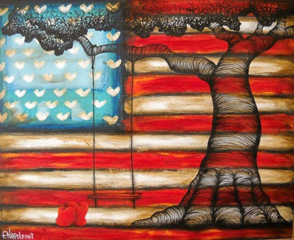 Fabio Napoleoni "A Fond American Past Time" Open Edition Paper Giclee