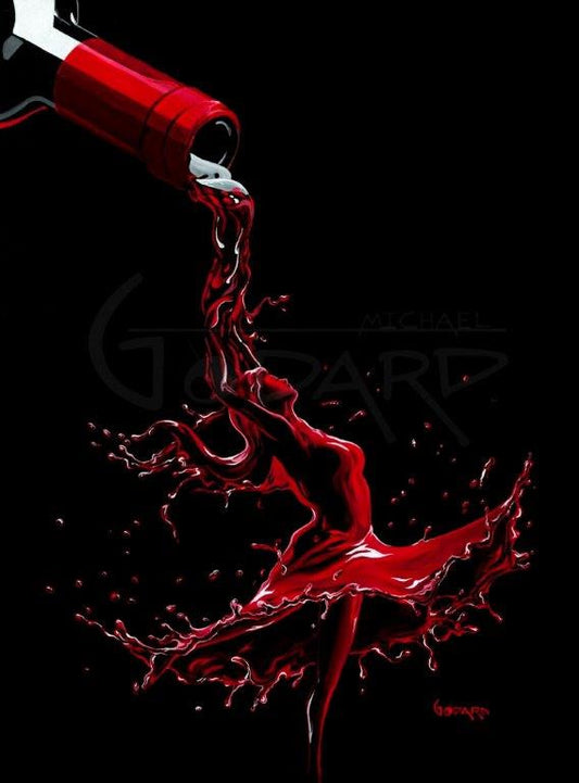 Michael Godard "Wine Dance" Limited Edition Canvas Giclee