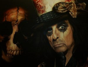 Stickman In My Eye Blood Drops Look Like Roses (Alice Cooper) Limited Edition Canvas Giclee