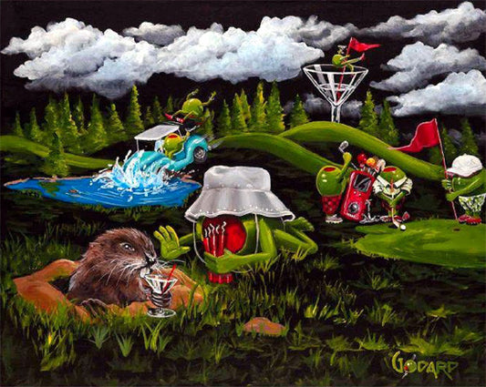 Michael Godard "Caddy Shack" Limited Edition Canvas Giclee