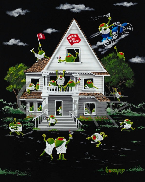 Michael Godard "Olive House" Limited Edition Canvas Giclee